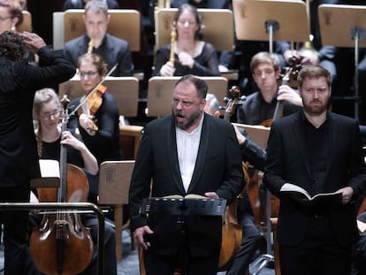 El barítono Matthias Goerne, el tenor Sebastian Kohlhepp, bajo la dirección de Pablo Heras-Casado.