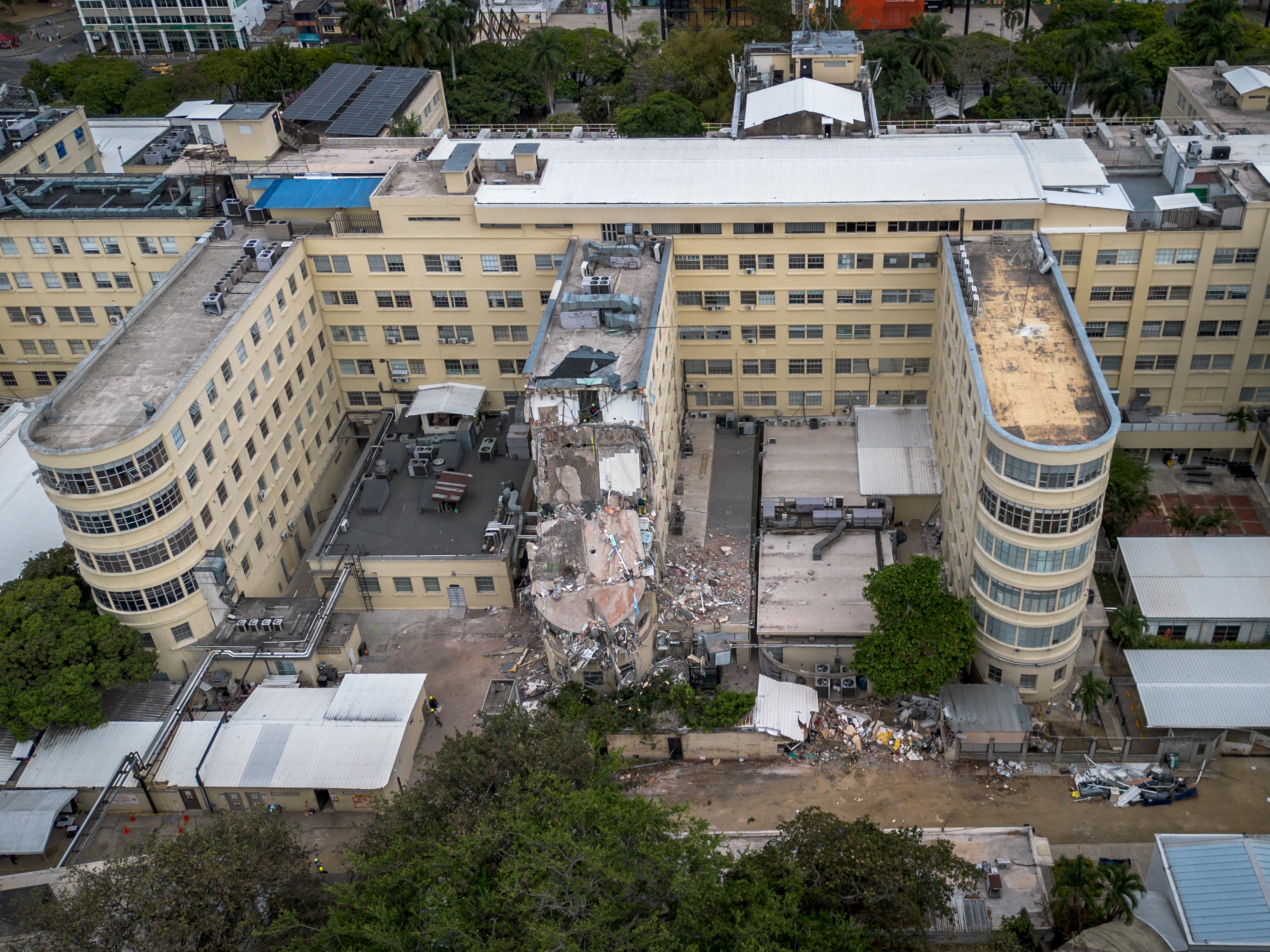 Vista aérea del Hospital Universitario del Valle en Cali, el 14 de agosto de 2026.