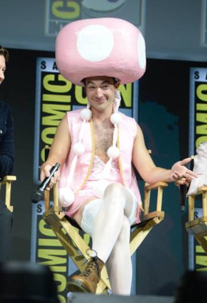 Ezra Miller, durante el Comi-Con de San Diego 2018.