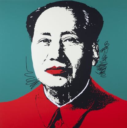 Andy Warhol. 'Mao en rojo'. Serigrafa perteneciente a las obras depositadas en el Museo de Lleida.