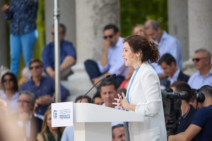 La presidenta de la Comunidad de Madrid, Isabel Díaz Ayuso