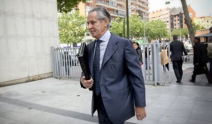 Miguel Blesa llega a los juzgados de Madrid el pasado junio.