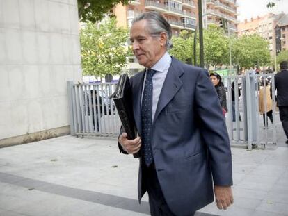 Miguel Blesa llega a los juzgados de Madrid el pasado junio.