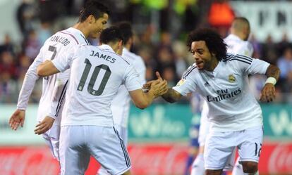 James, Cristiano y Marcelo.