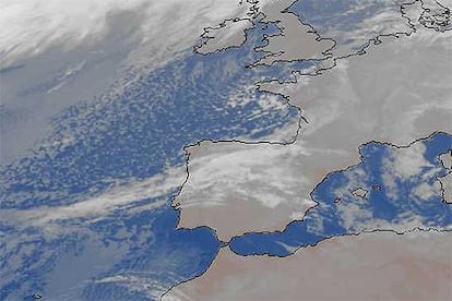 Imagen tomada por el Meteosat