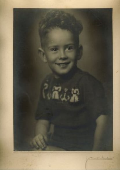 José Manuel Blecua, director de la Real Academia de la Lengua, en una imagen de su infancia.