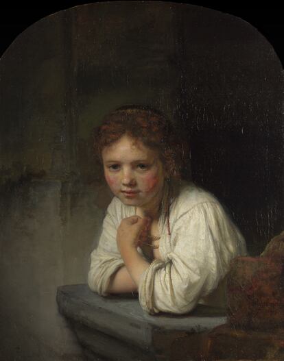 'Muchacha en la ventana' (1645), de Rembrandt.