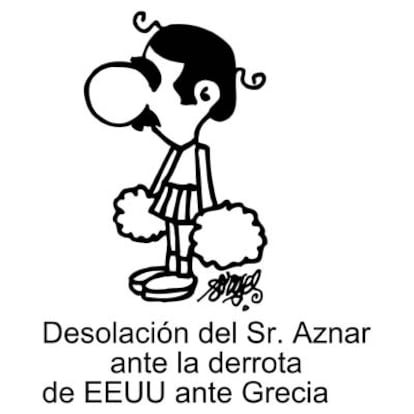 La derrota de EE UU, vista por Forges.