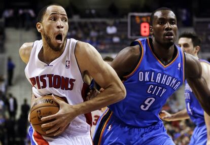 Ibaka durante el partido.