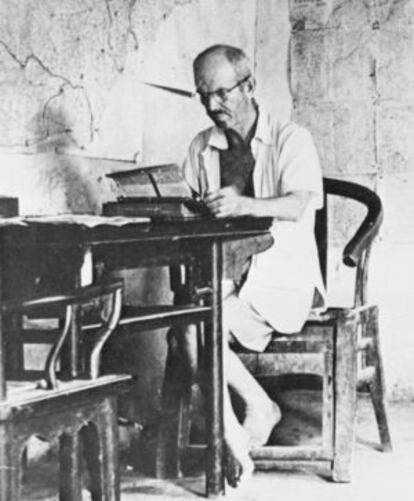 El médico canadiense Norman Bethune, en China.