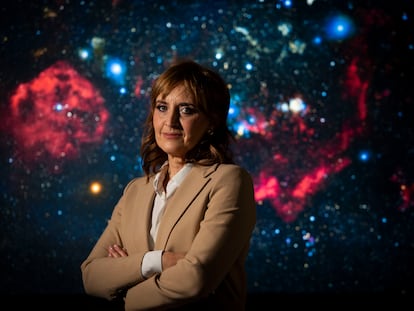 La astrofísica Eva Villaver, en el Planetario de Madrid.