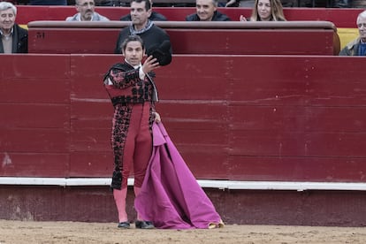 Ángel Otero, en la Feria de Fallas de 2018