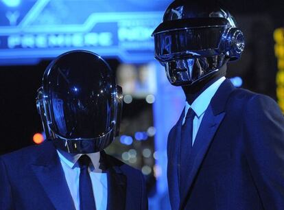 Guy-Manuel de Homem-Christo, (izquierda) y Thomas Bangalter, los miembros del d&uacute;o Daft Punk.  