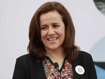 Margarita Zavala, en un acto de campaña.