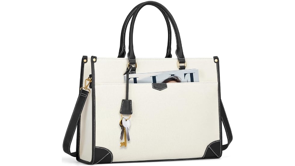 Bolso de mujer ‘shopper’ e impermeable.