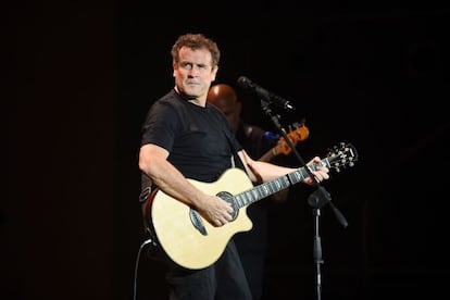 Johnny Clegg, durante su actuaci&oacute;n del domingo en Fez. 