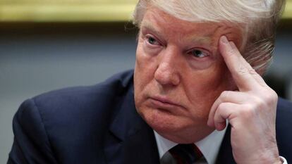 El presidente de Estados Unidos, Donald Trump, en la Casa Blanca.