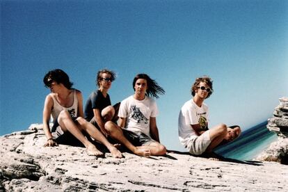 El cuarteto de Perth Tame Impala. Kevin Parker, su líder, compositor y vocalista, es el tercero por la izquierda.