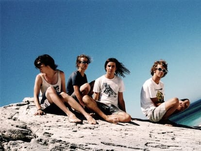 El cuarteto de Perth Tame Impala. Kevin Parker, su l&iacute;der, compositor y vocalista, es el tercero por la izquierda.