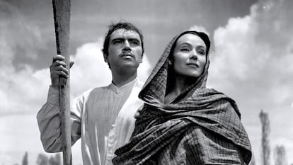 Pedro Armendáriz y Dolores del Río en 'María Candelaria'