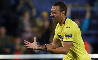 Cazorla celebra un gol. 