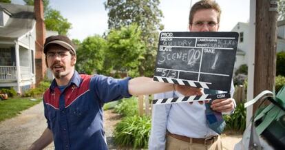 Grabación de un cortometraje en la edición estadounidense del 48 Hours Film Project.