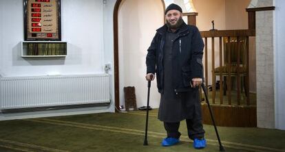 Osama el Saadi, imam de la mezquita salafista de Grimhojvej, en el centro de rehabilitación de yihadistas de Aarhus, Dinamarca.