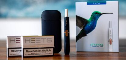 Cajetilla de las cargas de tabaco calentado Heets, usadas para el dispositivo Iqos. 