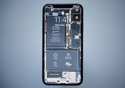 Batería de un teléfono móvil