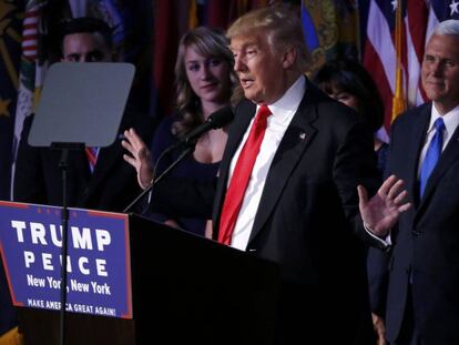 El president electe, Donald Trump, amb el vicepresident Mike Pence.