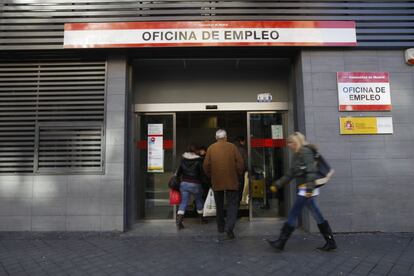 Una oficina de empleo en Madrid