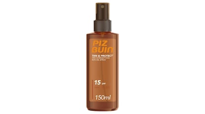 Aceite bronceador con protector solar 15.