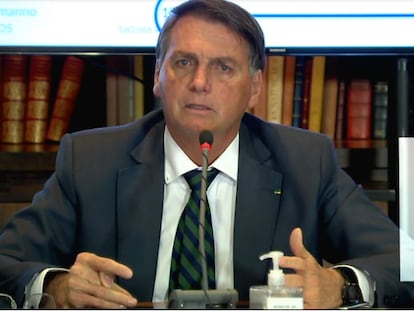 Reprodução da 'live' do presidente Jair Bolsonaro.