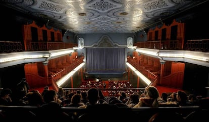 Una sesión en la sala grande del Cine Doré, una de las sedes de la Filmoteca Española.