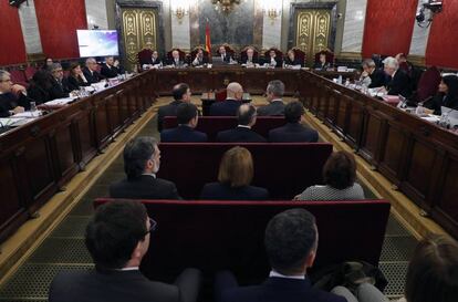 Imagen del juicio del 'procés'.