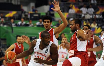 Ibaka, en el partido contra Egipto.