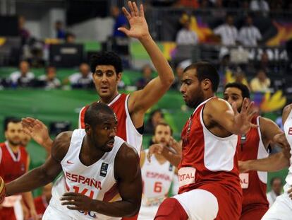 Ibaka, en el partido contra Egipto.