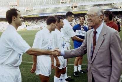 Arturo Tuzón, en un encuentro del Valencia de la temporada 92