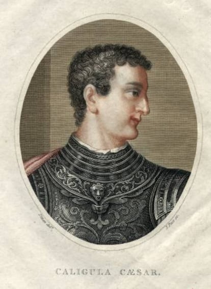 Retrato del emperador Calígula. 