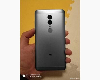 Parte trasera del Xiaomi Redmi Note 5