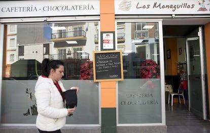 Fachada de la chocolater&iacute;a Los Monaguillos la ma&ntilde;ana de este martes.