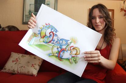 Julia Egido, sevillana de 17 años y "seguidora del Sevilla" ha ganado el  Doodle 4 Google I love Football, el concurso de logotipos para niños y adolescentes organizado por el buscador en España.