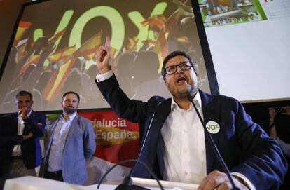 El exlíder de Vox y magistrado Francisco Serrano, en un acto en 2019.