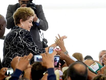 Rousseff, en Brasilia este viernes.