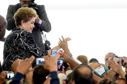 Rousseff, en Brasilia este viernes.