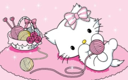 La mascota de Hello Kitty, la gatita Charmmy Kitty.