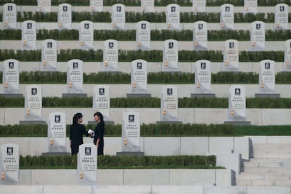 El cementerio de los veteranos de la guerra de Corea.