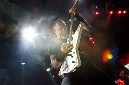 James Hetfield, de Metallica, en un concierto celebrado en Madrid el pasado julio.