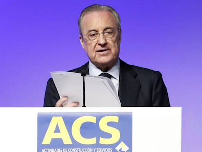 El presidente de ACS, Florentino Pérez.