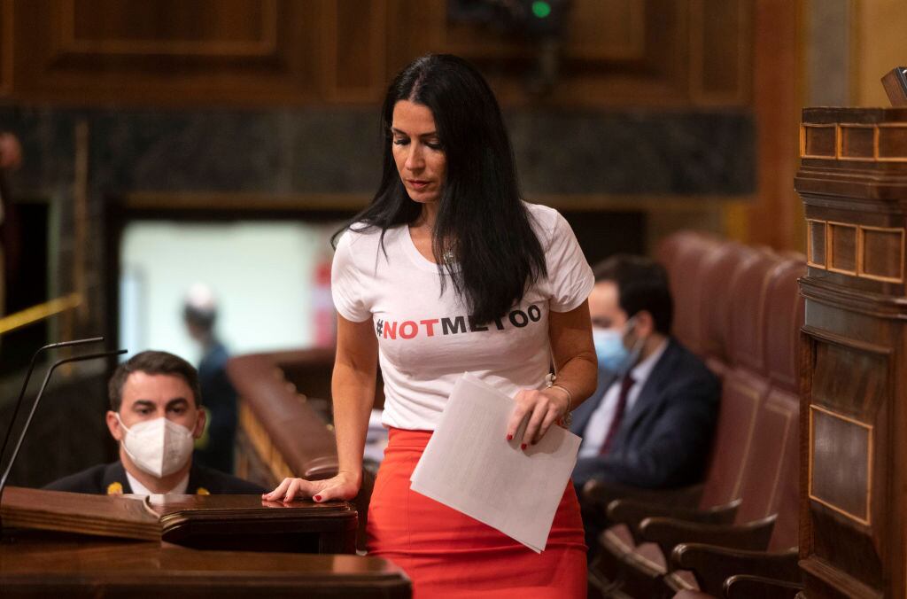 Carla Toscano, durante su etapa de diputada de Vox en el Congreso, en 2021.